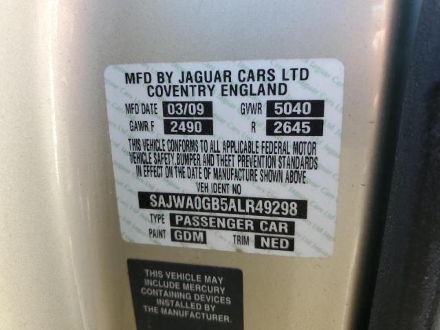 2010 Jaguar Xf Premium VIN: SAJWA0GB5ALR49298 Lot: 62503094