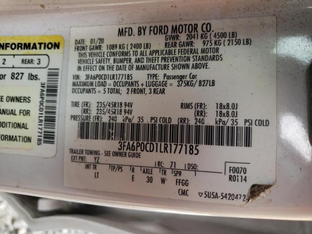 3FA6P0CD1LR177185 Ford Fusion SEL 12