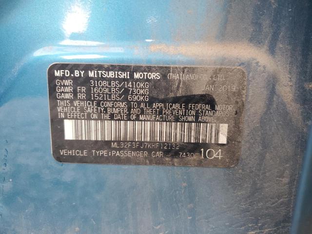 2019 MITSUBISHI MIRAGE G4 - ML32F3FJ7KHF12132