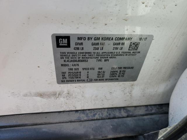 2018 BUICK ENCORE PRE - KL4CJASB0JB568053