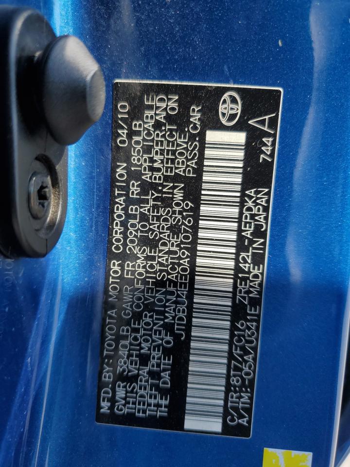 JTDBU4EE0A9107619 2010 Toyota Corolla Base