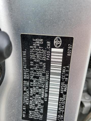 VIN 4T1BF1FK8HU738831 2017 Toyota Camry, LE no.12