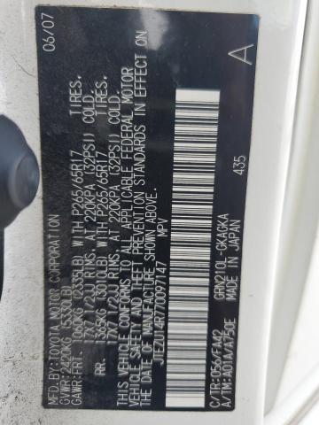 2007 Toyota 4Runner Sr5 VIN: JTEZU14R770097147 Lot: 61547044