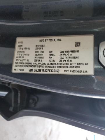 2023 TESLA MODEL 3 - 5YJ3E1EA7PF426169