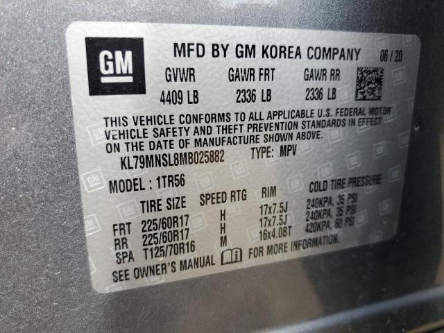 2021 CHEVROLET TRAILBLAZE - KL79MNSL8MB025882