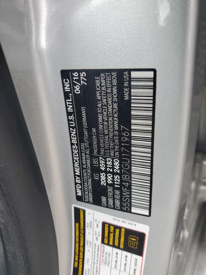 55SWF4JB7GU171967 2016 Mercedes-Benz C 300