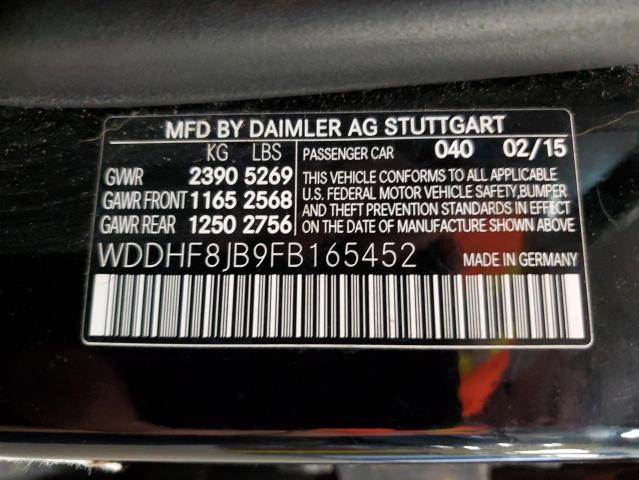 VIN WDDHF8JB9FB165452 2015 Mercedes-Benz E-Class, 3... no.12