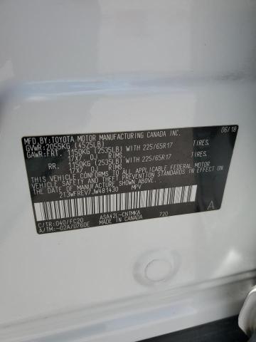 2018 TOYOTA RAV 4 2T3WFREV7JW481430
