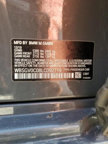 2020 BMW M8 - WBSGV0C08LCD92719