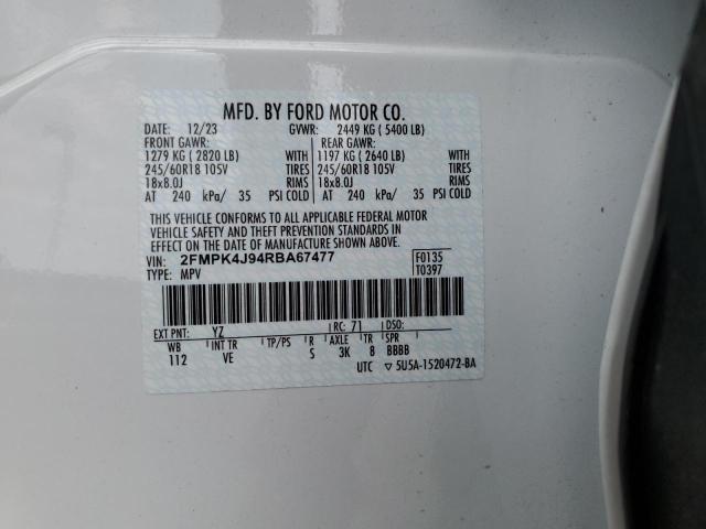 2024 FORD EDGE SEL - 2FMPK4J94RBA67477