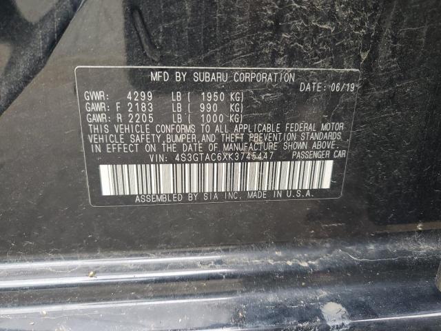 2019 Subaru Impreza Premium VIN: 4S3GTAC6XK3745447 Lot: 62832094