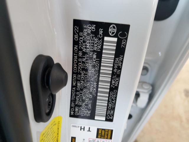 2022 TOYOTA PRIUS NIGH - JTDKAMFU3N3182211