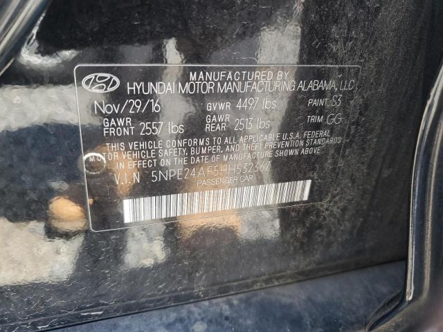 2017 Hyundai Sonata Se VIN: 5NPE24AF5HH532367 Lot: 61201724