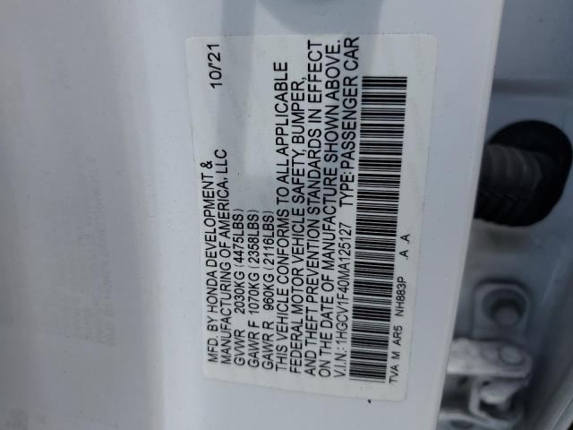 2021 HONDA ACCORD SPO - 1HGCV1F40MA125127
