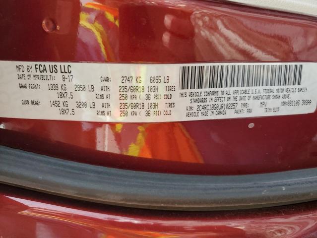 2018 CHRYSLER PACIFICA T - 2C4RC1BG0JR102257