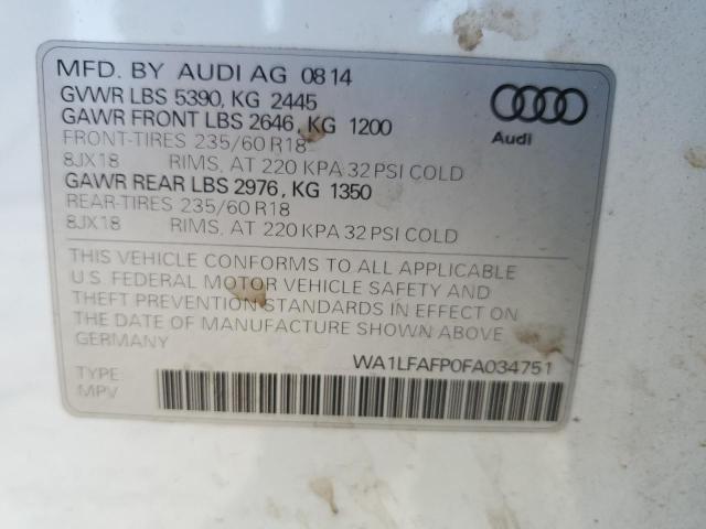 VIN WA1LFAFP0FA034751 2015 Audi Q5, Premium Plus no.14