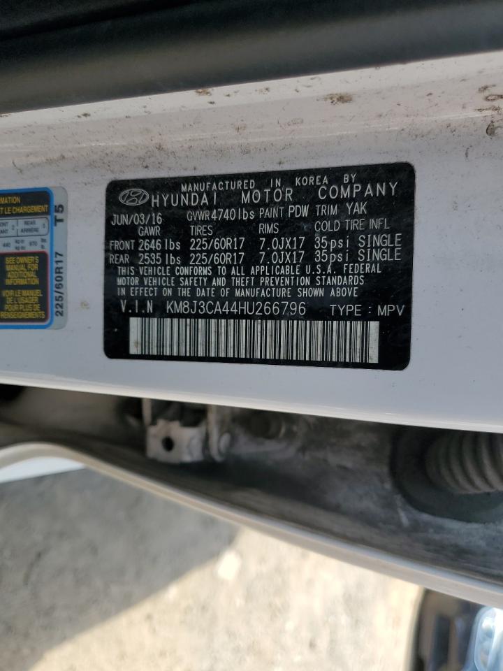 KM8J3CA44HU266796 2017 Hyundai Tucson Limited