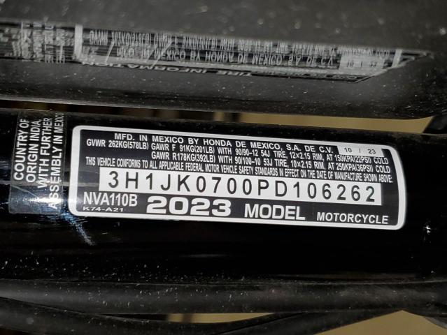 2023 HONDA NVA110 B - 3H1JK0700PD106262
