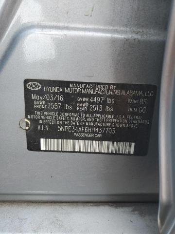 2017 HYUNDAI SONATA SPO - 5NPE34AF6HH437703