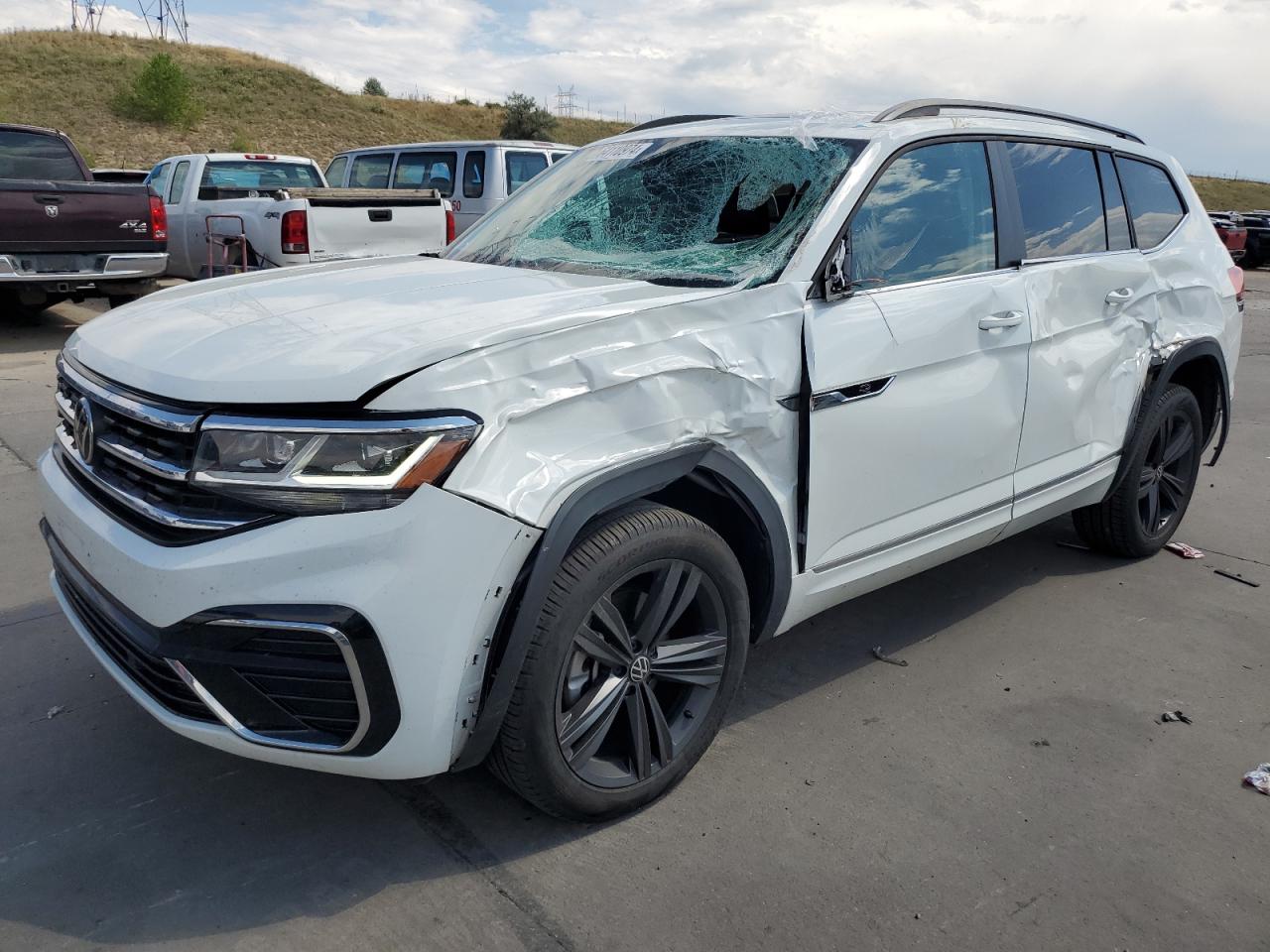 Lot #2852768832 2021 VOLKSWAGEN ATLAS SE