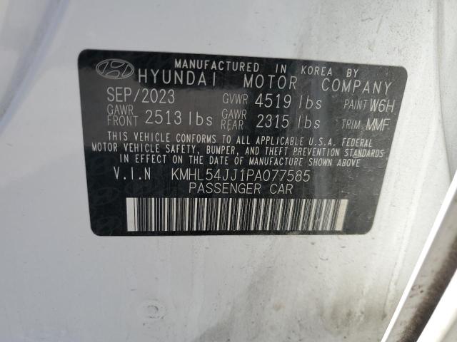 2023 Hyundai Sonata Hybrid VIN: KMHL54JJ1PA077585 Lot: 60710644