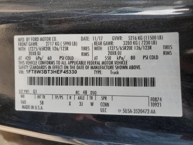 2017 FORD F350 SUPER - 1FT8W3BT3HEF45330