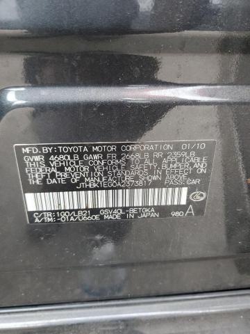 2010 Lexus Es 350 VIN: JTHBK1EG0A2373817 Lot: 61633644