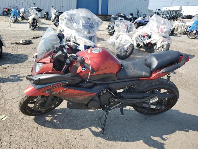 YAMAHA FZ6 R 2011 red  gas JYARJ18E4BA007553 photo #4