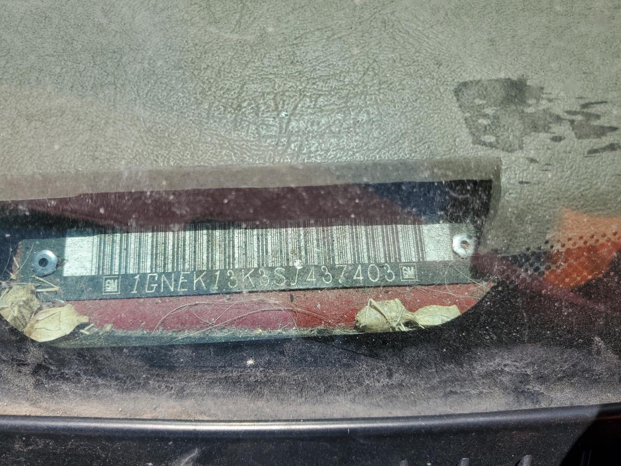 1GNEK13K3SJ437403 1995 Chevrolet Tahoe K1500