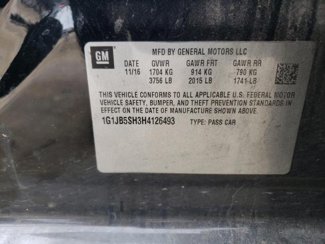 2017 CHEVROLET SONIC LS - 1G1JB5SH3H4126493