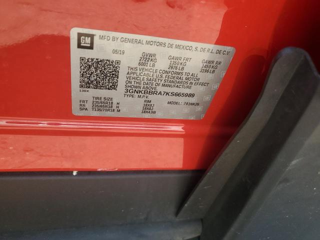 2019 CHEVROLET BLAZER 1LT - 3GNKBBRA7KS665989