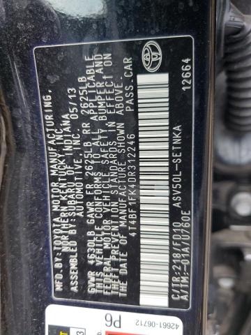 VIN 4T4BF1FK4DR312246 2013 Toyota Camry, L no.12