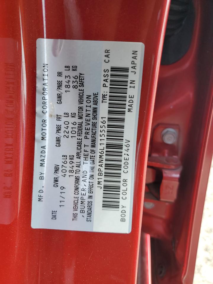 JM1BPANM6L1155561 2020 Mazda 3 Premium