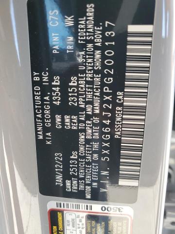 2023 Kia K5 Gt Line VIN: 5XXG64J2XPG200137 Lot: 62025674