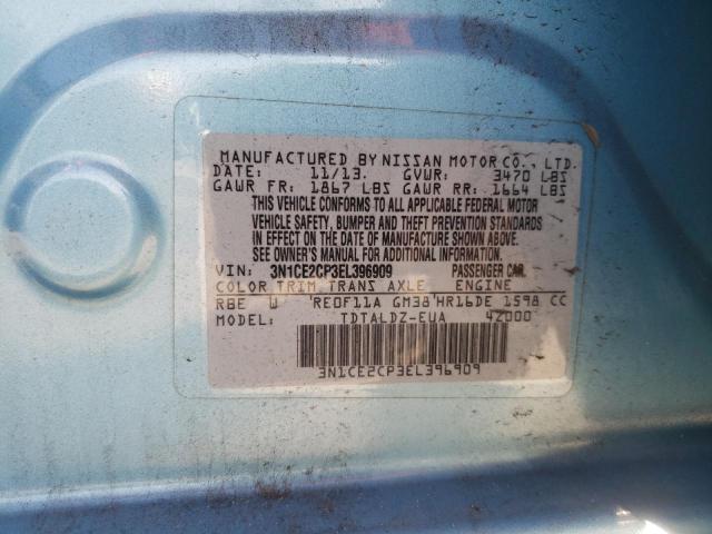 2014 Nissan Versa Note S VIN: 3N1CE2CP3EL396909 Lot: 61723314