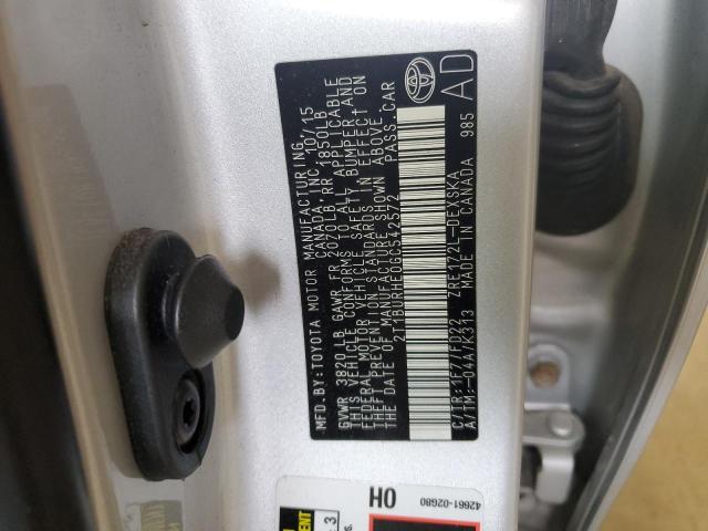 2016 TOYOTA COROLLA L - 2T1BURHE0GC542572