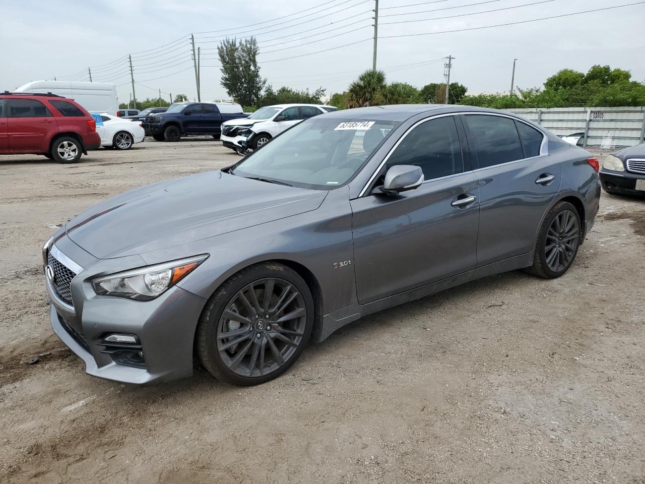 JN1FV7AP8GM420661 2016 Infiniti Q50 Red Sport 400