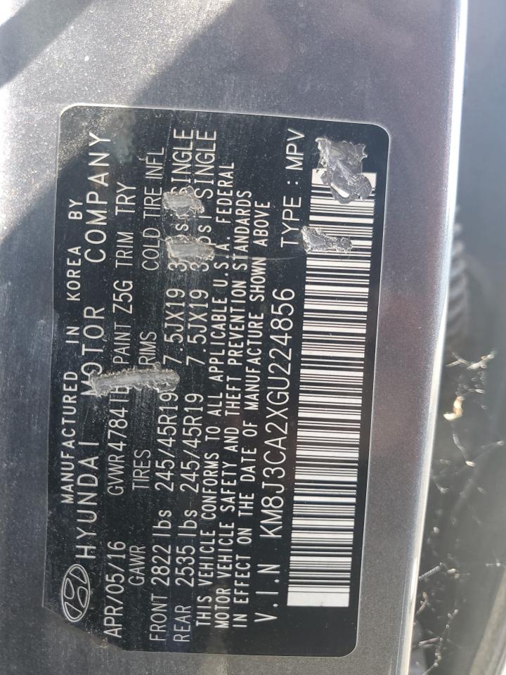 KM8J3CA2XGU224856 2016 Hyundai Tucson Limited