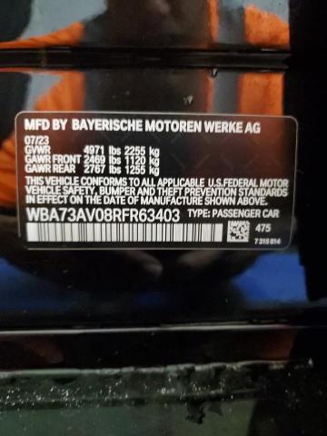 VIN WBA73AV08RFR63403 2024 BMW 4 Series, 430XI Gran... no.12