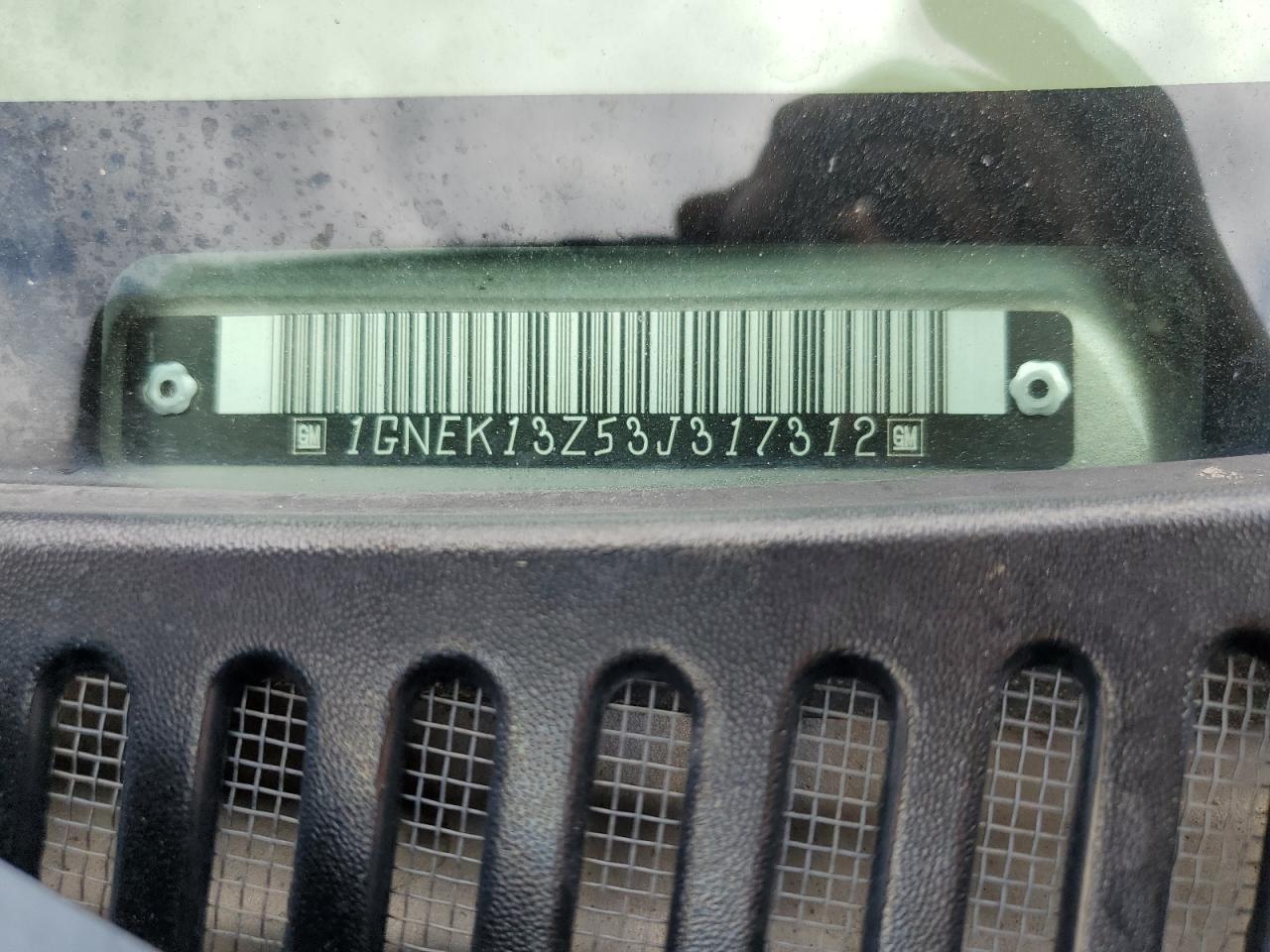 1GNEK13Z53J317312 2003 Chevrolet Tahoe K1500