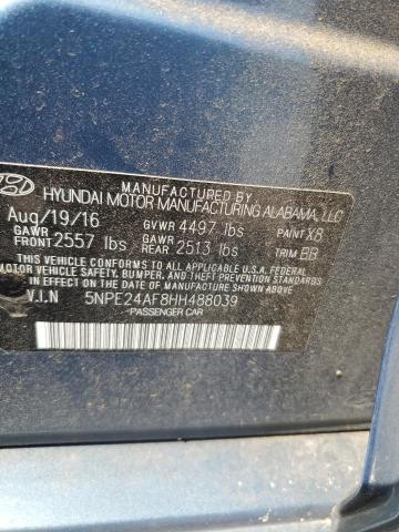 2017 HYUNDAI SONATA SE - 5NPE24AF8HH488039