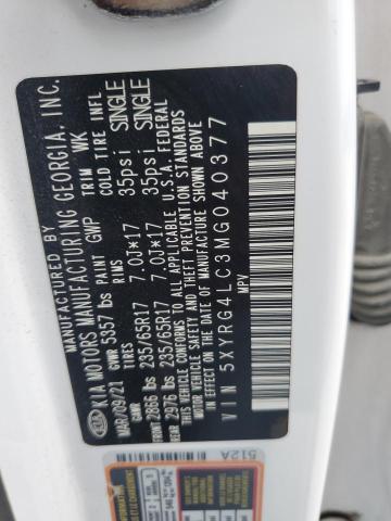 2021 KIA SORENTO LX - 5XYRG4LC3MG040377