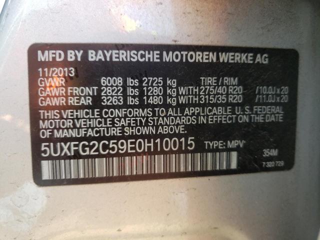 VIN 5UXFG2C59E0H10015 2014 BMW X6, Xdrive35I no.13