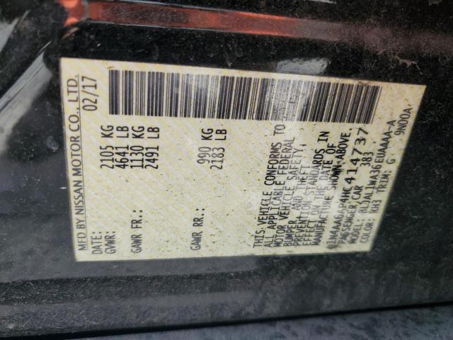 2017 Nissan Maxima 3.5S VIN: 1N4AA6AP4HC414737 Lot: 61429494