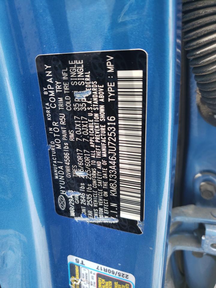 KM8J33A46JU725316 2018 Hyundai Tucson Sel