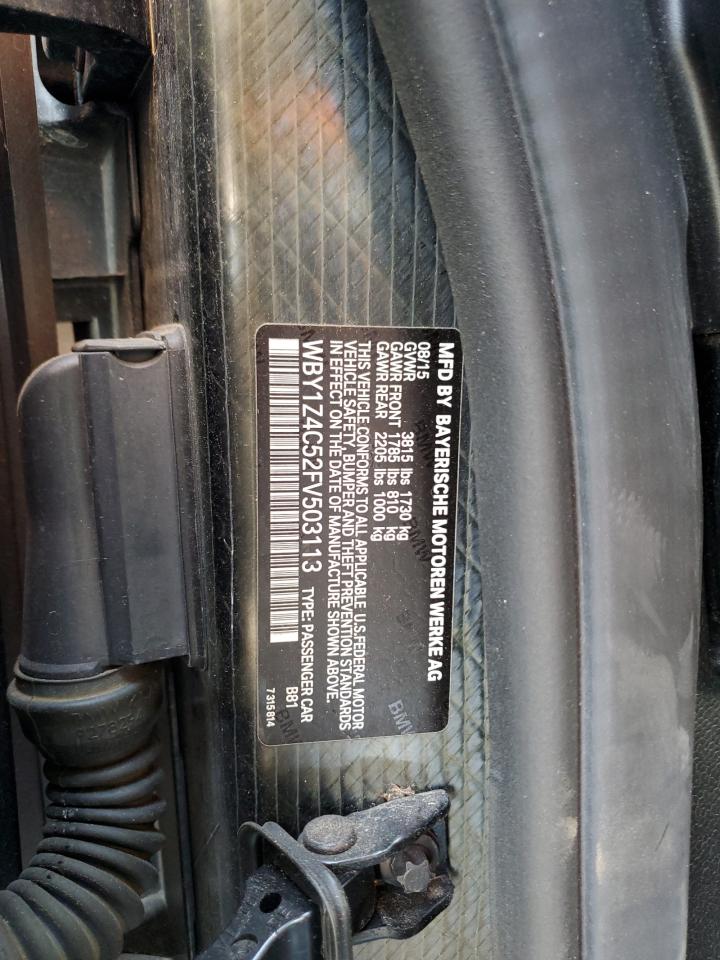 WBY1Z4C52FV503113 2015 BMW I3 Rex