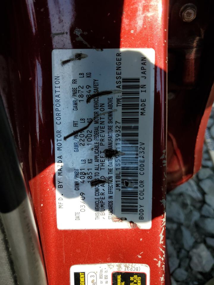 JM1BL1S59A1139327 2010 Mazda 3 S