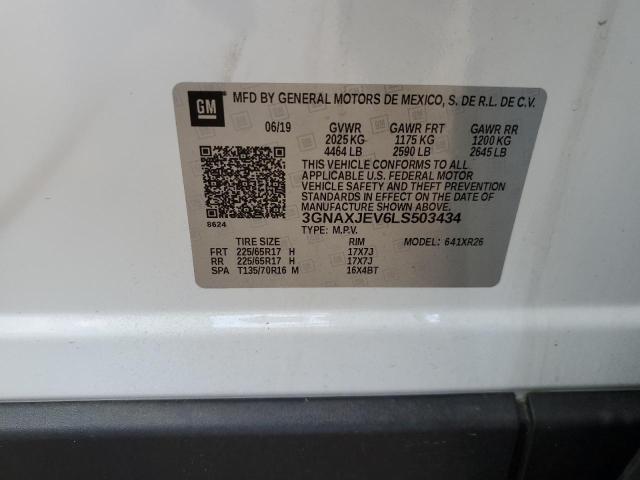 2020 CHEVROLET EQUINOX LT - 3GNAXJEV6LS503434