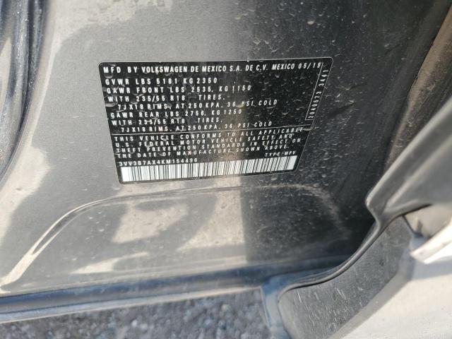 2019 VOLKSWAGEN TIGUAN SE - 3VV3B7AX4KM154496