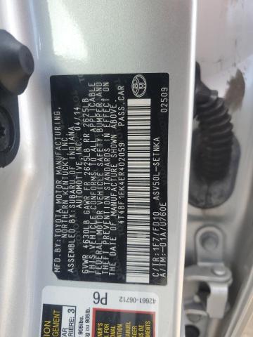 VIN 4T4BF1FK4ER402059 2014 Toyota Camry, L no.12